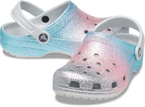 Image of Crocs Classic Shimmer /Multi Clog-(206992-0ZT)-9 Kids UK (C9)