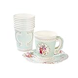 Verdaderamente de buen gusto, nuestras deliciosas tazas y platillos verdaderamente deliciosos son la adición perfecta a su mesa de té, deleitando a sus invitados