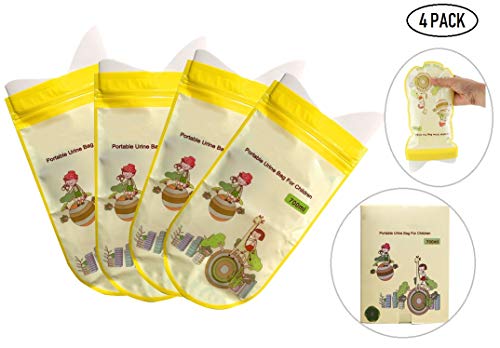 Fontee® 10 pcs Sacs à Urine Jetables Camping Embouteillage Urinoir WC Super Absorbant Jetable Sacs à Urine Toilettes de Voiture pour Enfant, 700mL