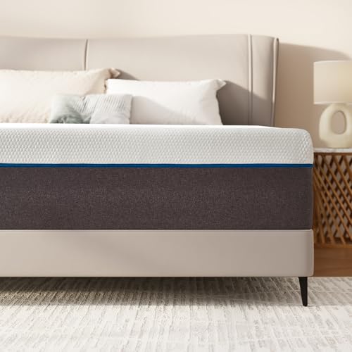 10 inch Queen Mattress, Gel Memory Foam Mattress with CertiPUR-US Certified Foam Bed Mattress in a Box for Sleep, Queen Size Sleep Support System