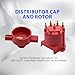 OXCANO 8406 Car Ignition Distributor Cap and Rotor Kit External Coil Compatible with Dodge B150 B1500 B250 B2500 B350 B3500 D150 Pickup D250 Pickup D350 Pickup Dakota Durango, Jeep Grand Cherokee