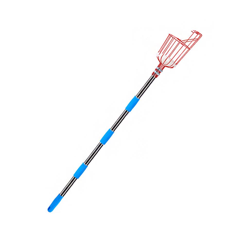 Recolector de Frutas, 3.6M Poste Recolector de Frutas con Cesta Herramienta para Recoger Naranjas de Manzana Selecciones de Jardinería con Poste de Conexión de Acero Inoxidable Ligero