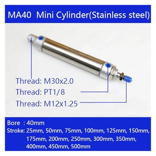 Vérin à air comprimé MA40 alésage 40mm pour stopper les fuites de pression - 5