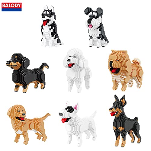 Figuur om in elkaar te zetten met nanoblocks. Chow chow hond - Afbeelding 7
