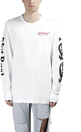 Off-White Men's OMAB014F171850660110 White Cotton T-Shirt