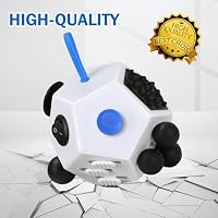 VCOSTORE Fidget Cube mit 12 Seiten, Infinity Cube Fidget Anti Stress Würfel Spielzeug für Erwachsene Kinder mit ADHS,ADD,ASD,ADHD – Ansicht 3