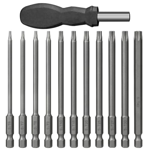 12PCS Screwdriver Bit Sets 100mm Torx Screwdriver Set