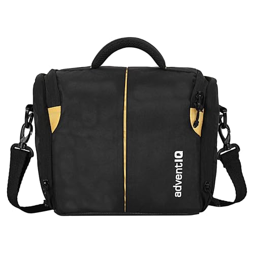 Image of Camera Bag Compact Retrospective Camera Shoulder Bag for DSLR /SLR & Mirrorless - Fits Nikon, Canon, Sony - Camera Bag for Travel - Shockproof Sling Case for Lens - Water-Resistant