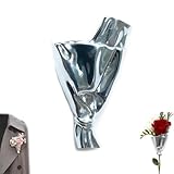 Une touche d'élégance : ces broches florales pour vêtements féminins apportent une touche romantique à votre tenue, créant un look accrocheur grâce à leur motif floral lumineux et intemporel qui convient à diverses occasions, comme les mariages ou les sorties décontractées.