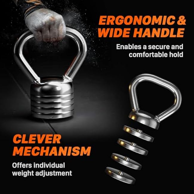 Northdeer Adjustable Kettlebell Set for Versatile Home Workouts, Perfect for Strength Training
