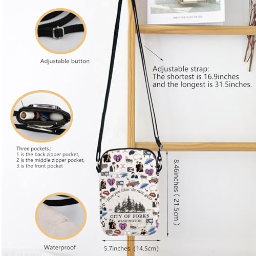 Movie Inspired Crossbody Bag How You Likin' Da Rain Inspire Merch Movie Character Fan Shoulder Bag2