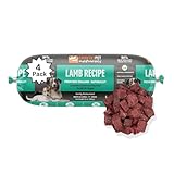 CountryPet Naturals New Zealand Frozen Dog Rolls Lamb, Pasture-Raised & Free-Range, Gently Pasteurized Raw Dog Food, Protein-Rich, Natural & Healthy (4 Rolls/case)