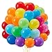 レインボーバルーン 70個 12インチ ミックスカラー ラテックス風船 - 誕生日、卒業式、ベビーシャワー、結婚式、子供のお祝い用 明るいパーティー装飾バルーンキット