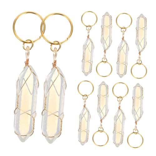 10 Bijoux de Cheveux pour Tresses en Cristal Doré Déco Dreadlocks