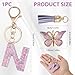 Annlpoy llavero inicial personalizados Llavero con letra inicial y colgante mariposa para chicas adolescentes Imagen de Annlpoy llavero inicial personalizados Llavero con letra inicial y colgante mariposa para chicas adolescentes