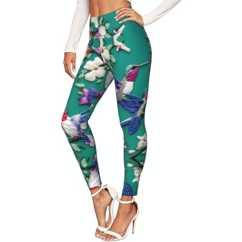 Leggings de compresión suave y ropa de gimnasio para mujer con estampado elástico transpirable