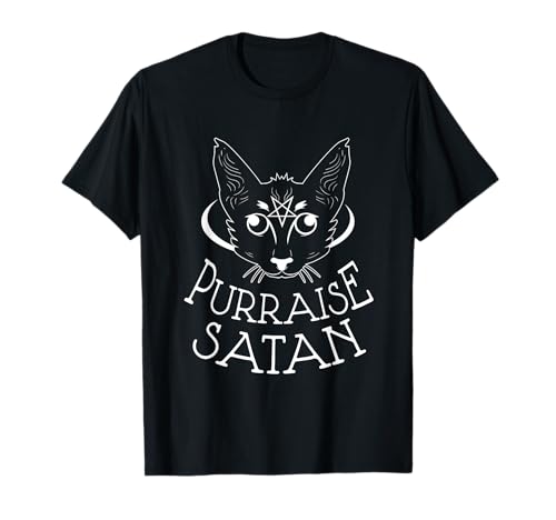 Camiseta Satan Cat - Purraise Satan Camiseta Regalo Mujer Hombre Camiseta