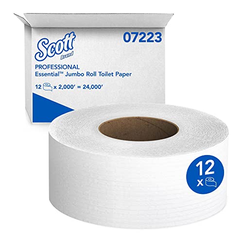 Kimberly-Clark 07805 White SCOTT JRT Jr. Bathroom Tissue, 2 Ply, 3.55