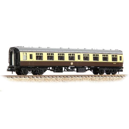 Graham Farish374-064D BR Mk1 SK Second Corridor BR (WR) Chocolate and Cream W24164 Era 5 N Gauge