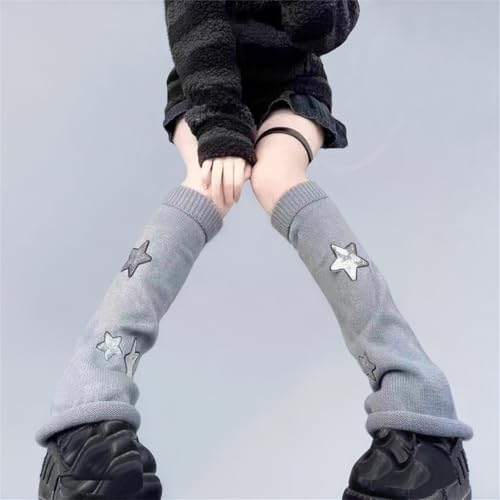 Image of Goth Leg Warmers Women Cute Y2k Harajuku Punk Rave Emo Grunge Winter
