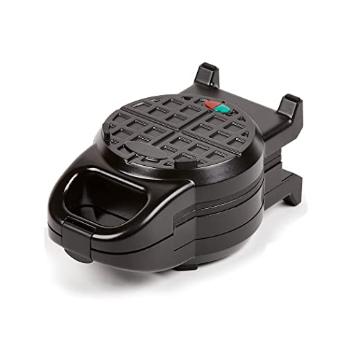 Powerxl Wafflizer, Stuffed Waffle Maker & Belgian Waffle Iron With 2” Extra Deep Pockets, Nonstick Plates, Classic Round Shape, 4-Slice, , Black (Black, 5 Inch) #TOP4