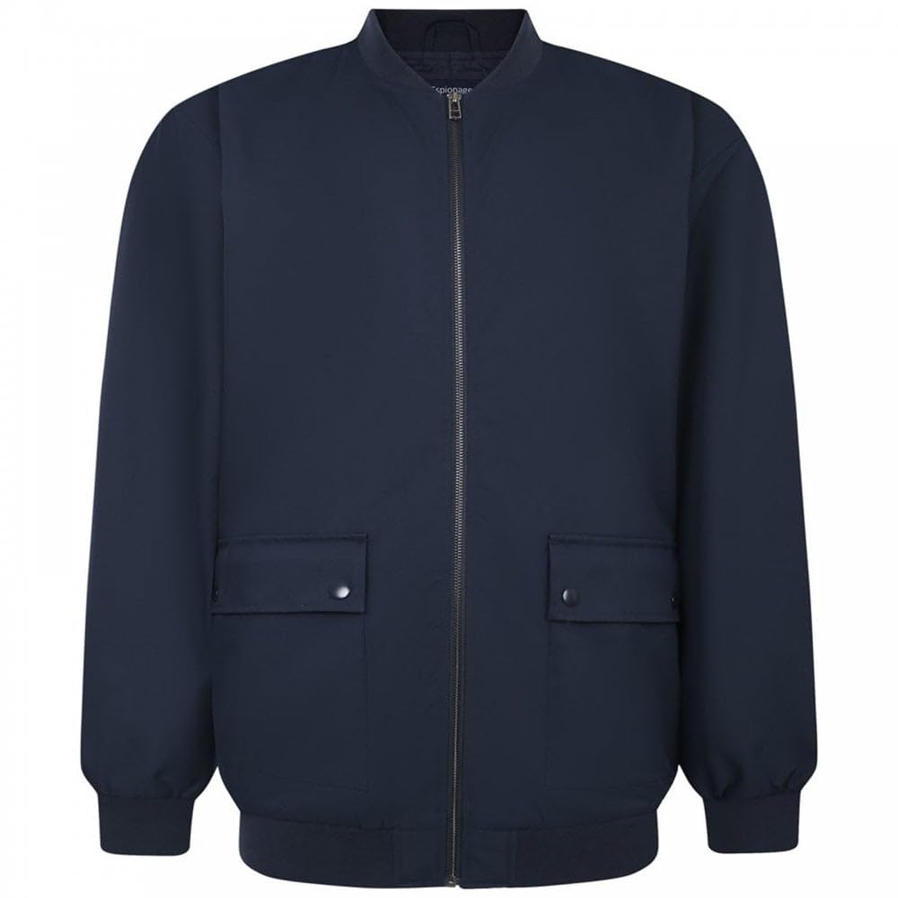 Espionage Mens Plus Size JT124 Oxford Blouson Jacket 3XL Navy