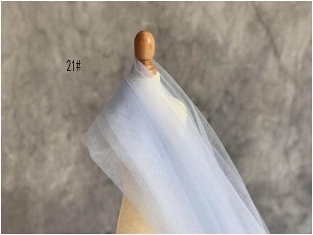 Tessuto in Tulle da Sposa Tessuto a Rete in Nylon Velo da Sposa Velo da Testa per Donna Velo da Sposa Semplice Velo da Spalla Semplice Velo da Testa