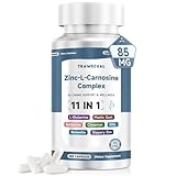 Zinc L Carnosine Complex 85mg, 11-in-1 Digestive & Gut Health Support Supplement, with Soothing Herbal Extract Blend, L-Glutamine & Mastic Gum, 100 Capsules, Non-GMO, Vegan