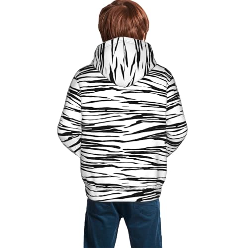 Lines Stripes Wavy Kid Hoodies Boys Sweatshirts Girls Pullover with Pocket4