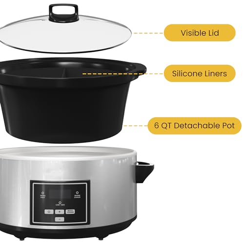 6-Quart-Programmable-Slow-Cooker-with-2-in-1-Silicone-Liners-Auto-Warm-Setting-Digital-Timer-3-Cooking-Settings-Dishwasher-Safe-Ceramic-Pot-Glass-Lid-Silver