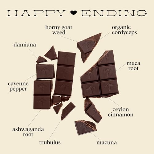 Alice Mushrooms Nightcap + Brainstorm + Happy Ending Threesome | Functional Mushroom Chocolates | Supports Brain Performance | Nightcap Supports Deep Sleep | Happy Ending for Enjoyment - Thumbnail 6