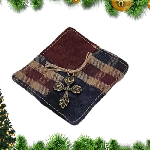 ポケット経典キルト、ポケット祈りキルト | ビスタプリント祝福の装飾ポケットキルト,感情的なサポートの象徴詩のキルト、神聖な家の装飾の聖書のキルト、グッディバッグの詰め物