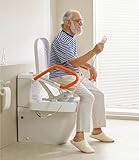 VOCIC Upgrade Electric Raised Toilet Seat, Rechargeable Powered Toilet Riser for Seniors, Elevated Toilet Seat with Handles, Toilet Lift Assist, Support to 330LBS, AX12 2.0