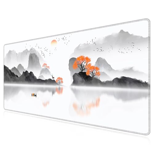 Tapis de Souris Gaming XXL Améliore la Précision Bords Cousus