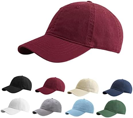 Etyepoh Baseball Cap Polo Style Classic 6 Panel Adjustable Sport Solid Sun Hat Unisex