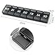 Opret Tablettenbox 7 Tage, Pillendose 7 Tage Tablettendose Tabletten Wochenbox Pillenbox 7 Tage Tabletten Organizer für Medikamente Aufzubewahren