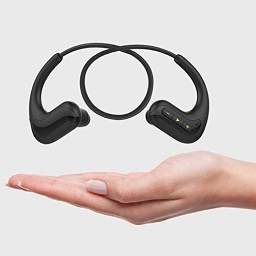 yasoe Auriculares InaláMbricos IPX8 S1200 Auriculares de NatacióN Impermeables Auriculares Deportivos Auriculares Bluetooth Reproductor de MP3 EstéReo 8G (Negro)