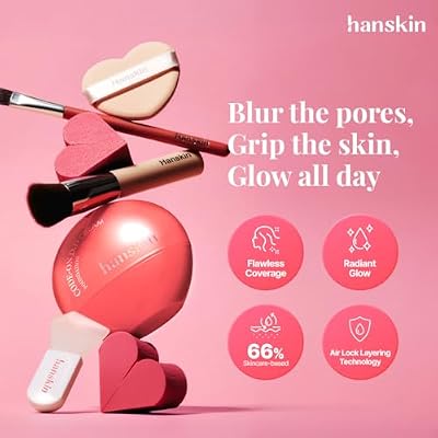 Hanskin DD Cream Foundation Korean BB Cream Liquid Foundation | Lightweight Semi-Matte Tinted Moisturizer | Pore-Blurring, Tone-Evening Daily Base Makeup | 1.18 fl oz (12C Fair)