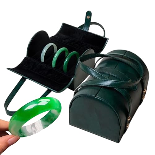 Generico Portabracciali - Custodia per Bracciali con 7 Scomparti,Custodia da Esposizione per Orologi,Per Orecchini Anelli Casa Ufficio Viaggio e Idee Regalo Donna Compleanno