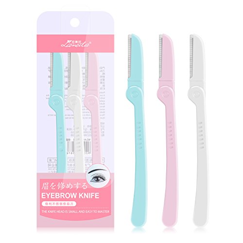 3 Pcs Eyebrow Razor Shaper Facial Hair Women's Trimmer Shaving Grooming Kit