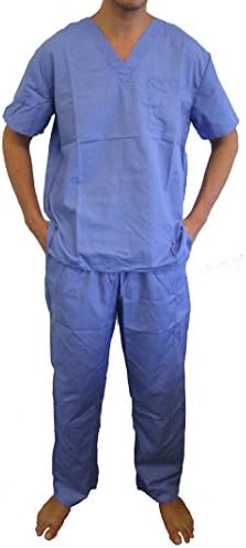Mens Unisex Scrub Sets Medical Scrubs (V-Neck)