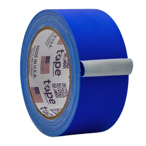 Image of WOD GTC12 Gaffer Tape, Dark Blue Low Gloss Finish Film, 2 inch x 60 ft. (Pack of 24) Residue Free, Non Reflective Cloth Fabric, Secure Cords, Water Resistant, Photography, Filming Backdrop