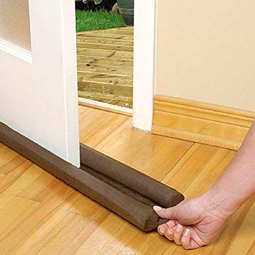 Protetor De Porta Rolinho Veda Porta 80cm Preto