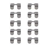Enwye 10 Stück Hochleistungs-Doppelseilklemmen Aus Edelstahl 304, Größe 40 Mm X 22 Mm, Für Seildurchmesser Von 10 Mm - 12 Mm, Mehrzweck-Seildruckklemme