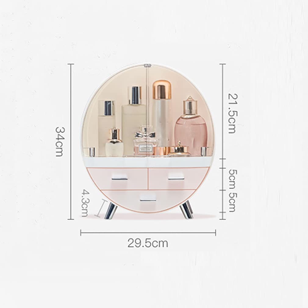 Organizador De Maquillaje, Resistente Al Agua, A Prueba De Polvo, Almacenamiento De Cosméticos, Soporte De Maquillaje, Caja De Presentación Multifuncional con Cajones, Gray