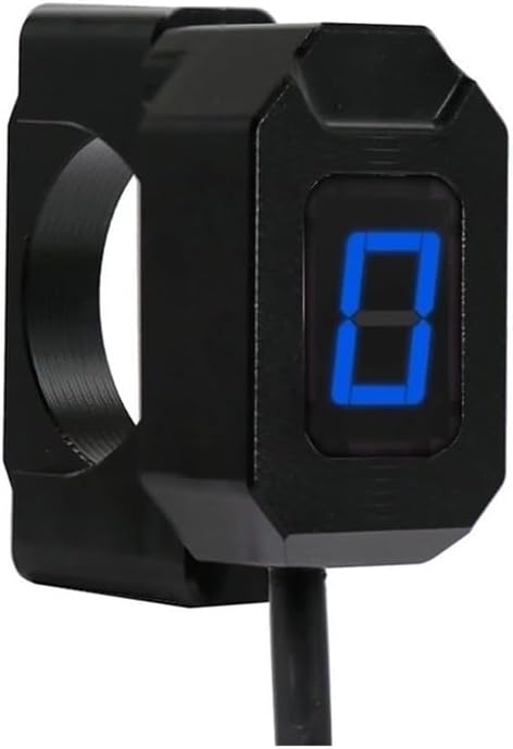 Digital Gear Indicator for 6 Speed Universal Motorcycle Digital Gear Indicator LED Display Shift Lever Magnet Gear Indicator Holder