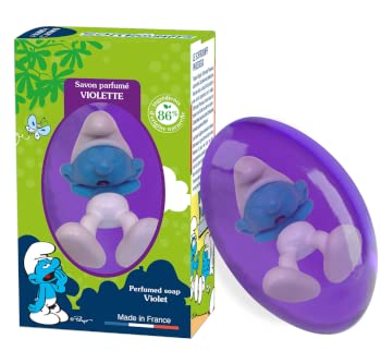 Le comptoir du Bain Savon Solide Schtroumpf Paresseux Violette 80g