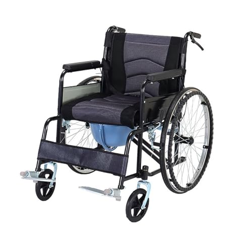 Sillas de ruedas autopropulsadas para ducha de inodoro con ruedas, silla de ruedas sobre el inodoro, silla de apoyo para movilidad y comodidad