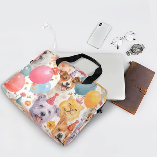 Maletín para portátil con estampado de globo para perros, 13 a 15.6 pulg. miniatura 7