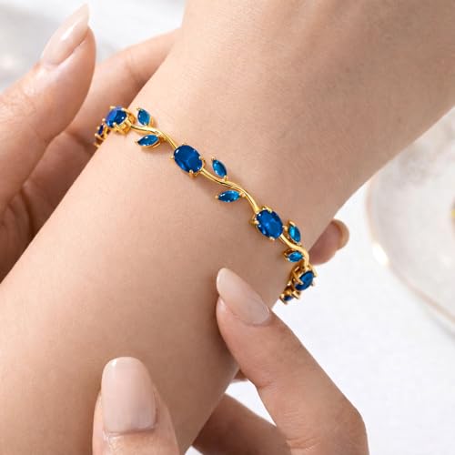 Image of SALVE Coquette Golden Tulip Bracelet for Women Stylish | Anti Tarnish Jewellery for Women, Hand Wristlet for Girls | Aesthetic Accessories for Girls, Valentine's Gift for Girlfriend